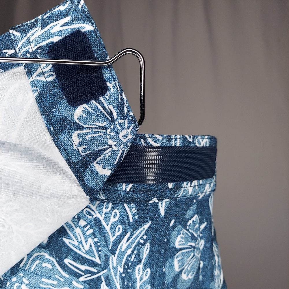 Ripskirt Hawaiian Wrap Skirt XXL Blue Floral Mini Beach Resortwear Vacation - Picture 5 of 9